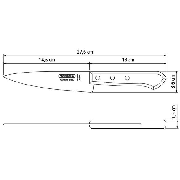 Imagem de Faca Peixeira/Cozinha 6" Tramontina 22950/006