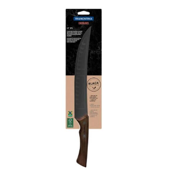 Faca Pra Churrasco Cabo Em Madeira - A.R Variedades Mt Imagem de Faca Pra Churrasco Cabo Em Madeira
