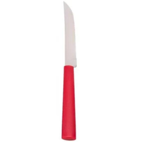 Faca Serra Em Aço Inox Riviera Brinox Vermelho 1 Unidade Imagem de Faca Serra Em Aço Inox Riviera Brinox Vermelho 1 Unidade