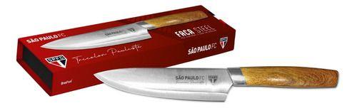 Imagem de Faca Steel Premium Times Futebol Brasfoot Aço Inox Oficial