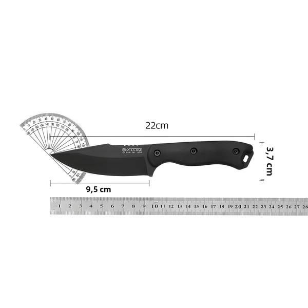 Imagem de Faca Tática de Lâmina Fixa com Cabo de Fibra de Nylon - Ideal para Caça, Selva e Sobrevivência