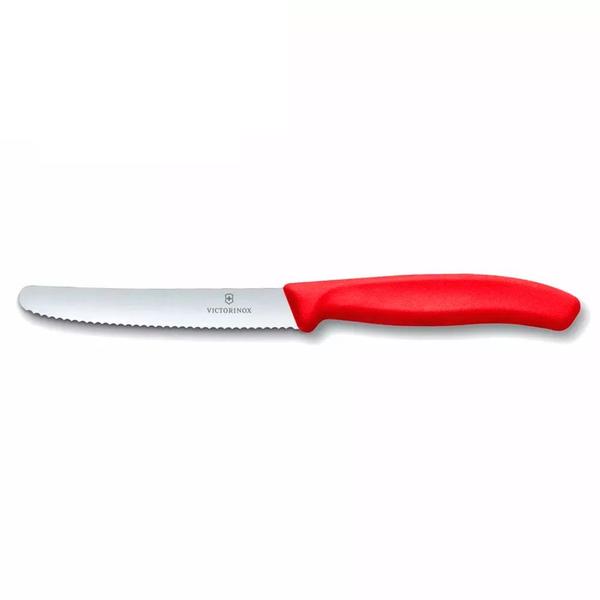 Imagem de Faca Universal Cabo Vermelho com Serra 4" Swiss Classic - Victorinox