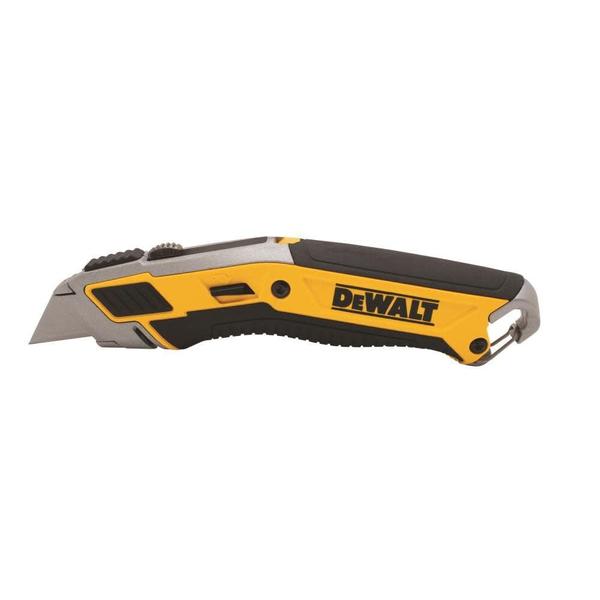 Imagem de Faca utilitária RETRÁTIL DEWALT Premium com segurança de lâmina