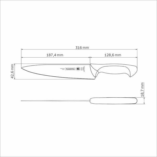 Imagem de Faca Utility Premium 8" Tramontina - 24472/188