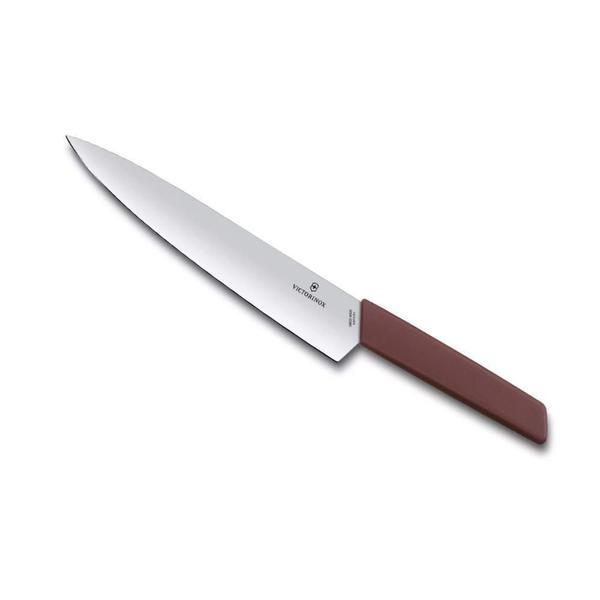 Faca Victorinox Chef Swiss Modern Marrom 22 Cm - 6.9016.221B Imagem de Faca Victorinox Chef Swiss Modern Marrom 22 Cm - 6.9016.221B