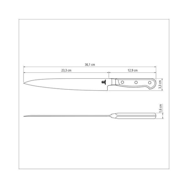 Imagem de Faca Yanagiba Sushi Gold Tramontina Lâmina Inox 9'' Preto