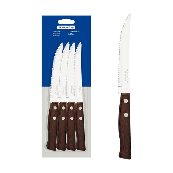 Imagem de Facas Churrasco Inox 12pcs Tradicional Tramontina - 22200/905