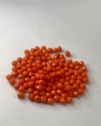 Imagem de Facetado Cristal Acrílico /Laranja 10mm- Aprox 360 Un -100g