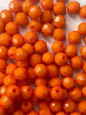 Facetado Cristal Acrílico /Laranja 10mm- Aprox100 peças- 50g - La Mode Arte e Criação Imagem de Facetado Cristal Acrílico /Laranja 10mm- Aprox100 peças- 50g