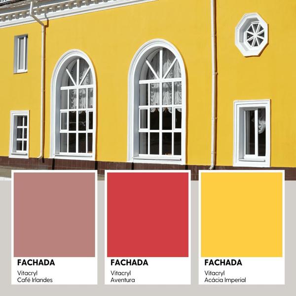 Imagem de Fachada Cores Quentes