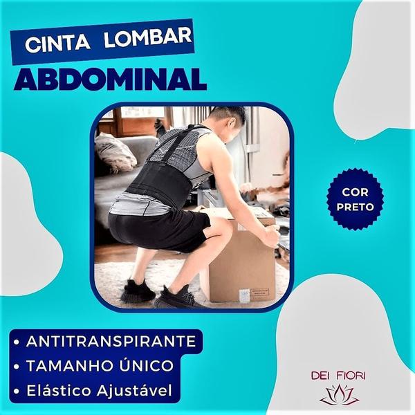 Imagem de Faixa Abdominal Cinta Lombar P/ Correção Postura Coluna Epi