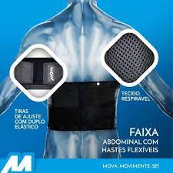 Imagem de Faixa Abdominal com Hastes Flexíveis -  Mova