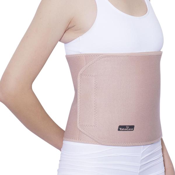 Imagem de Faixa Abdominal Linha Neoprene para Coluna e Barriga Bege Takecare