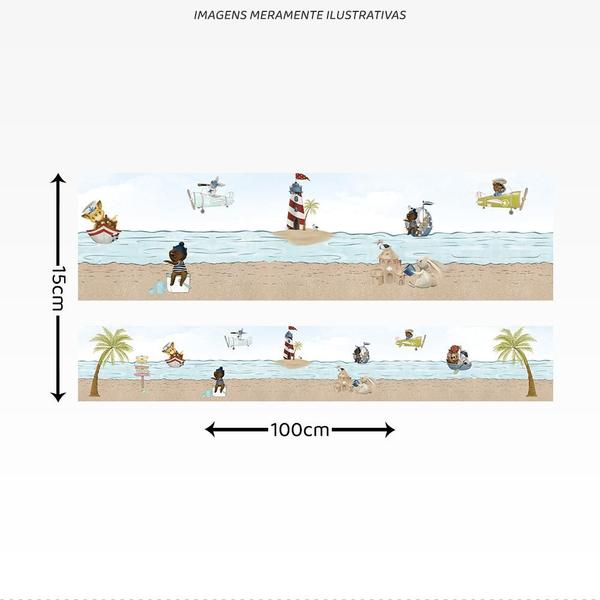 Faixa animais ao mar - Tooperfect Imagem de Faixa animais ao mar