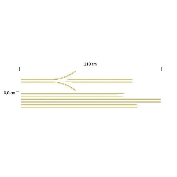 Faixa Blazer Executive 2001/2002 Adesivo Lateral Dourado - SPORTINOX Imagem de Faixa Blazer Executive 2001/2002 Adesivo Lateral Dourado