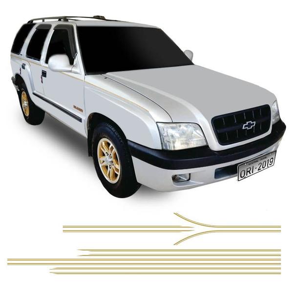 Faixa Blazer Executive 2001/2002 Adesivo Lateral Dourado - SPORTINOX Imagem de Faixa Blazer Executive 2001/2002 Adesivo Lateral Dourado