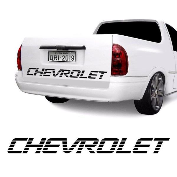 Faixa Chevrolet Corsa Picape Pick-Up Tampa Traseira Preto - SPORTINOX Imagem de Faixa Chevrolet Corsa Picape Pick-Up Tampa Traseira Preto
