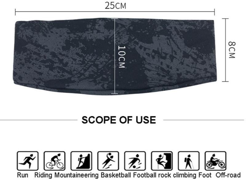 Imagem de Faixa de Cabeça Anti Suor Esporte ao Ar Livre