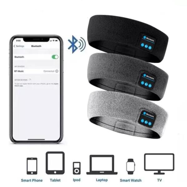 Imagem de Faixa de Cabeça Bluetooth para Dormir e Exercícios