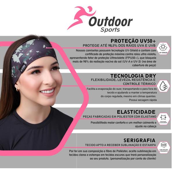 Imagem de Faixa De Cabelo Headband Azul Celeste Esporte Ciclismo Academia Moto