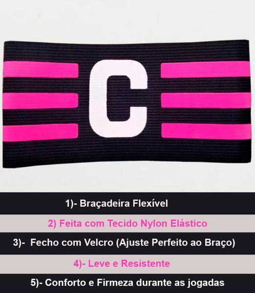 Imagem de Faixa de Capitão Braçadeira de Futebol Kit com 2 Unidades