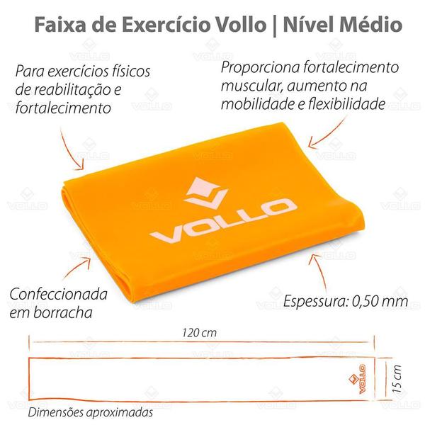 Imagem de Faixa De Exercício Nível Médio 0,50mm - Vollo