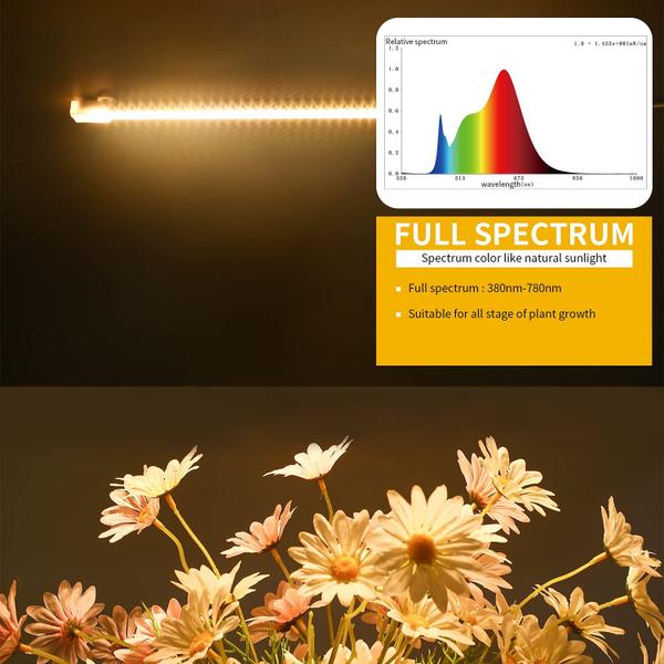 Imagem de Faixa de luz LED Grow RWNTAO Full Spectrum 20W, pacote com 2