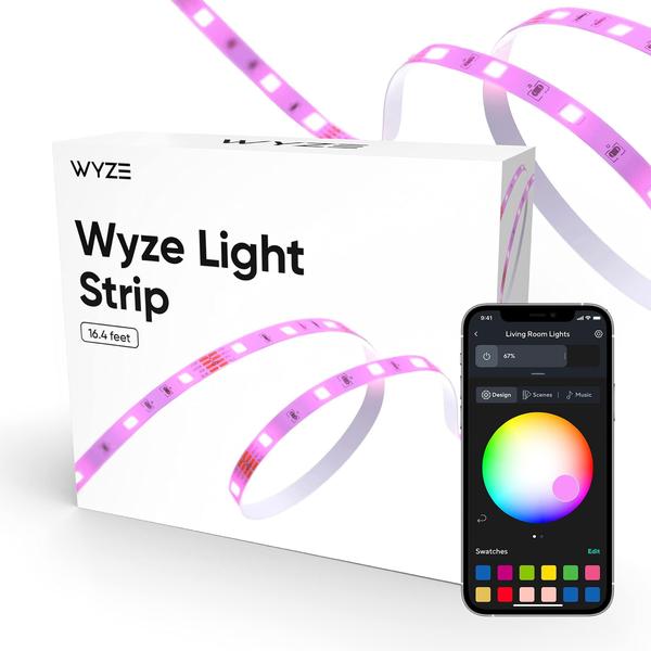 Imagem de Faixa de luz LED Wyze Lifestyle 16,4 pés WiFi RGB 16 milhões