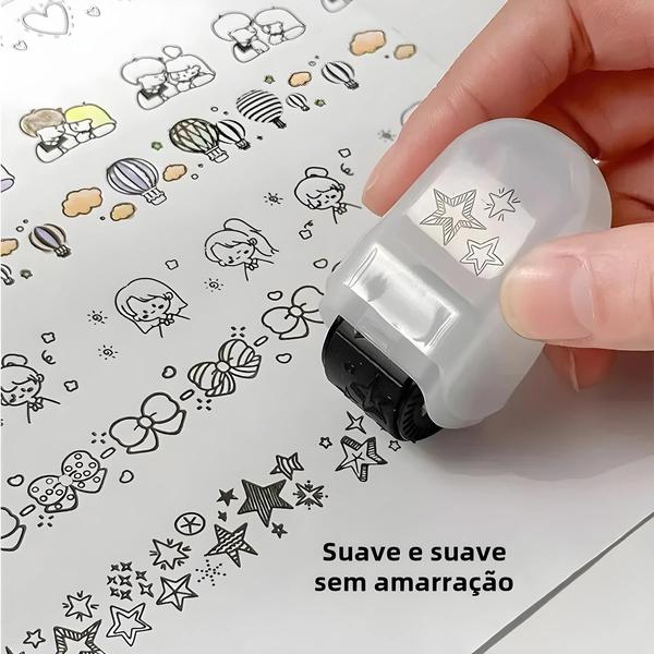 Imagem de Faixa de Renda Infantil com Desenho Animado - Faça Você Mesmo - Rolo com Selo de Flor