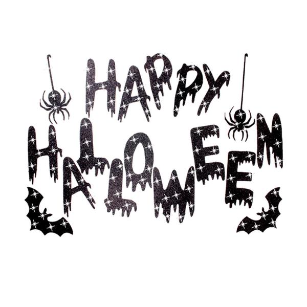 Imagem de Faixa Decoração Halloween com Glitter Happy Halloween