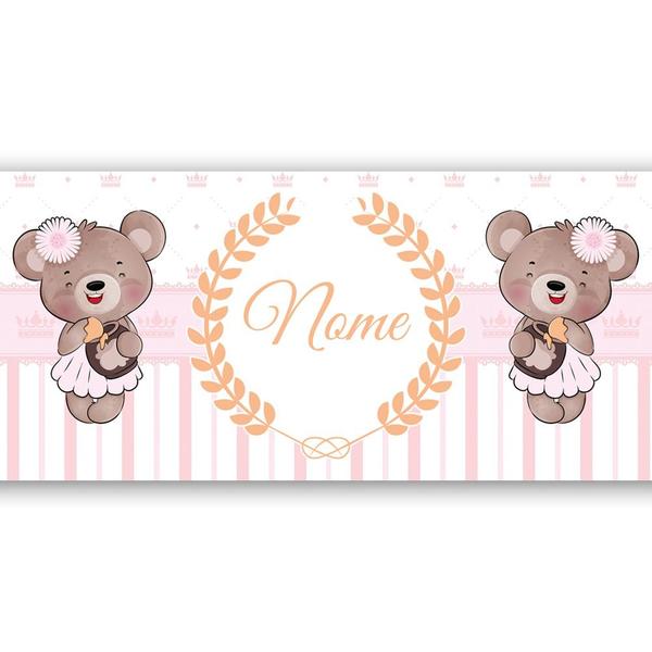 Imagem de Faixa Decorativa Papel Parede Infantil Personalizado c/ Nome