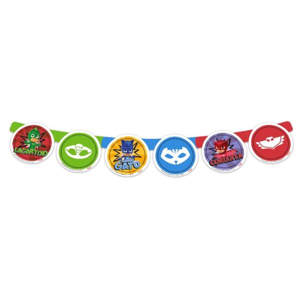 Imagem de Faixa Decorativa Parabéns Tema Festa PJ Masks