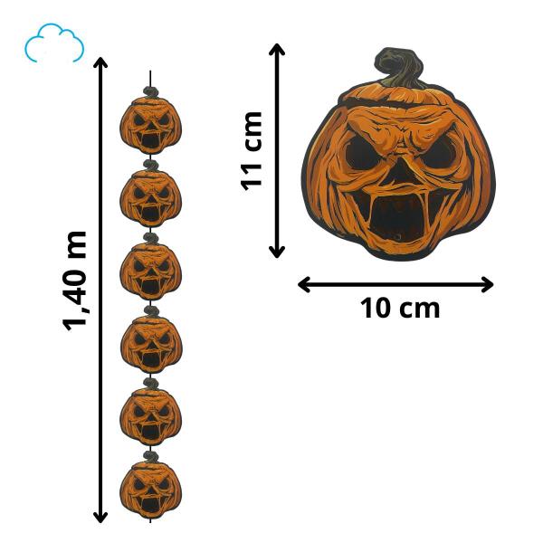 Imagem de Faixa decorativa pendentes halloween zumbi assustador morcego vampiro dia das bruxas - 4 unidades