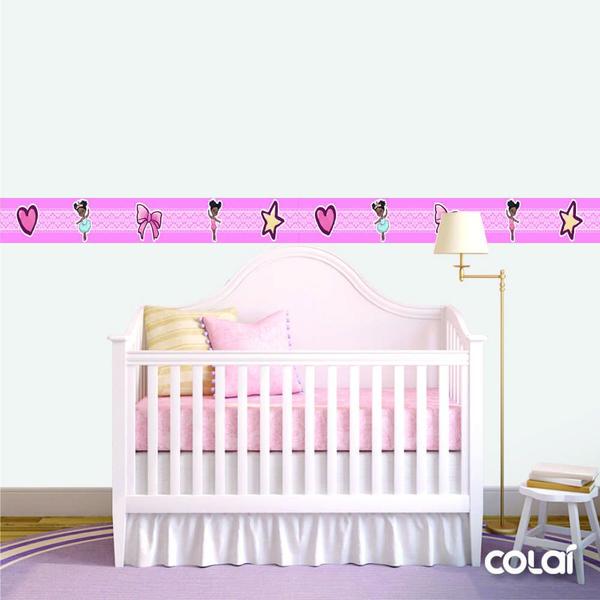 Imagem de Faixa Decorativa Quarto Bebê Infantil Bailarina 6m