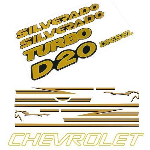 Faixa Decorativa Silverado D20 Amarelo - Decal Line Imagem de Faixa Decorativa Silverado D20 Amarelo