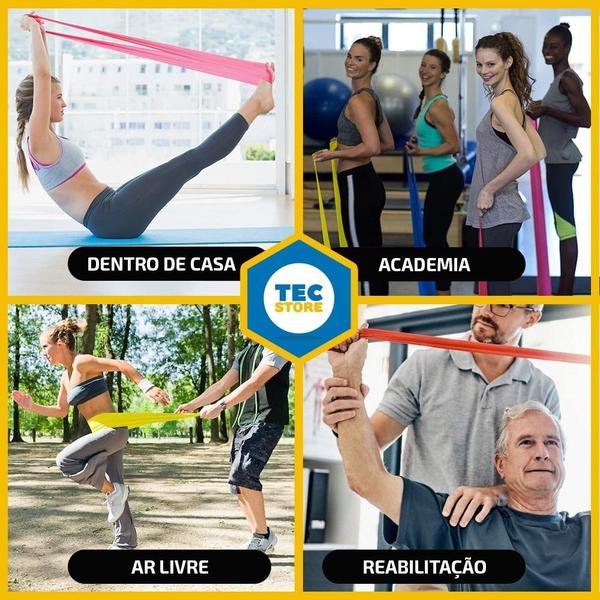 Imagem de Faixa Elastica Band Pilates Fisioterapia Exercicios Academia