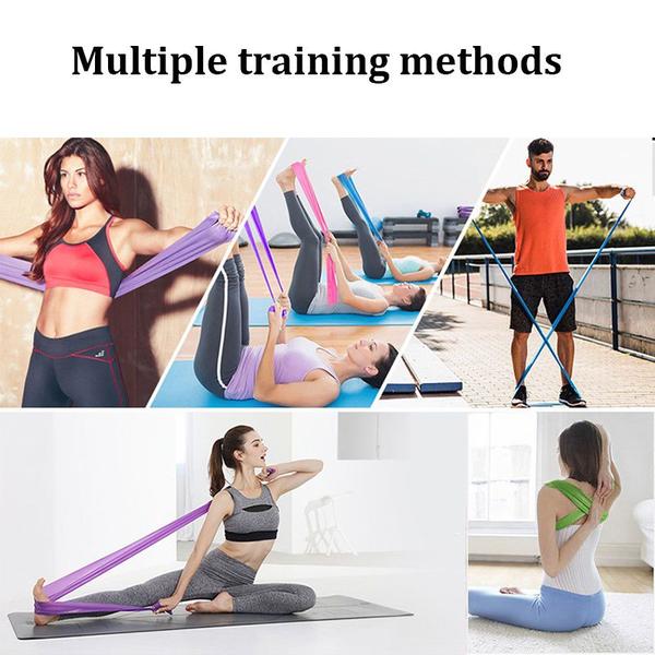 Imagem de Faixa Elástica Fisioterapia Academia  Para Exercícios Multifuncionais 1,5 Metro Yoga Alongamento