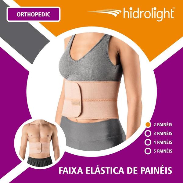 Imagem de Faixa Elastica Pós Cirúrgica de 2 Paineis G/GG - Hidrolight