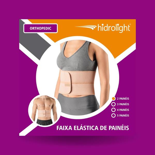 Imagem de Faixa Elastica Pós Cirúrgica de 2 Paineis P/M - Hidrolight