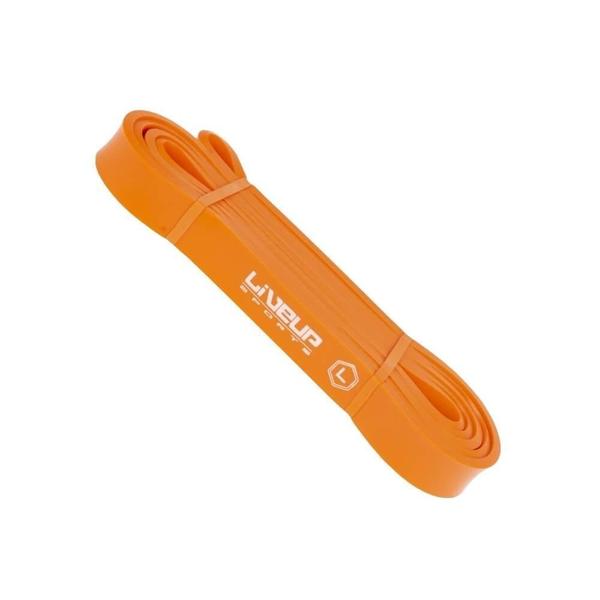 Faixa Elástica Super Band Leve Laranja Fitness Liveup Imagem de Faixa Elástica Super Band Leve Laranja Fitness Liveup