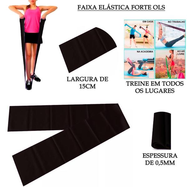 Faixa Elástica Thera Band Fisioterapia Forte 1,5 Metro - One Life Sports Imagem de Faixa Elástica Thera Band Fisioterapia Forte 1,5 Metro
