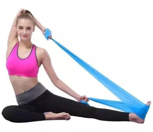Faixa Elástica Tipo Thera Band Latex Extensora Para Jogador Musculação Academia Pilates Maior Mobilidade / Flexibilidade - Della Vida Imagem de Faixa Elástica Tipo Thera Band Latex Extensora Para Jogador Musculação Academia Pilates Maior Mobilidade / Flexibilidade