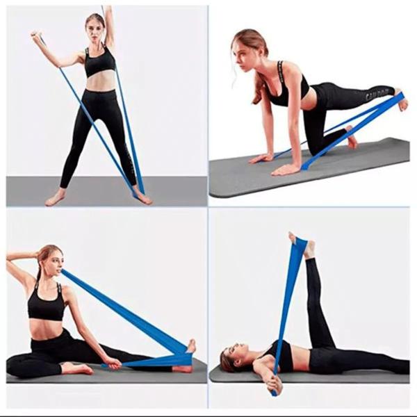 Faixa Elástica Tipo Thera Band Latex Extensora Para Jogador Musculação Academia Pilates Maior Mobilidade / Flexibilidade - Della Vida Imagem de Faixa Elástica Tipo Thera Band Latex Extensora Para Jogador Musculação Academia Pilates Maior Mobilidade / Flexibilidade