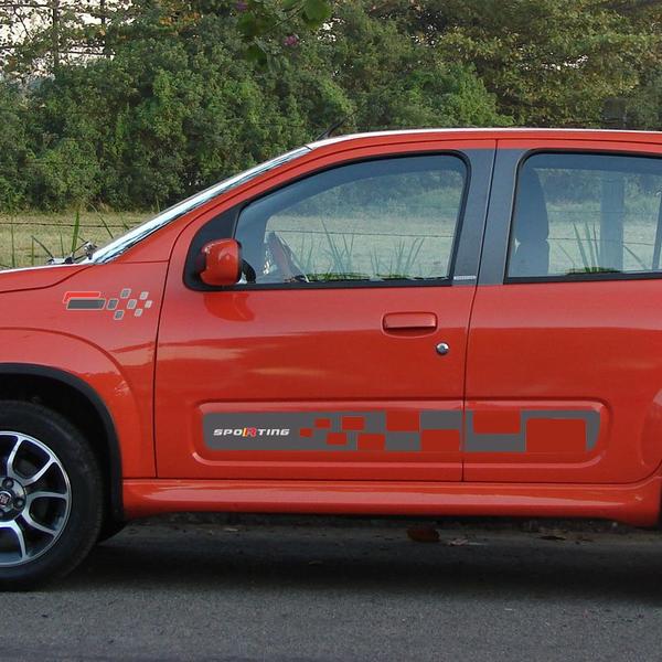 Faixa Fiat Uno Vivace Sporting Adesivo Grafite Completo - SPORTINOX Imagem de Faixa Fiat Uno Vivace Sporting Adesivo Grafite Completo