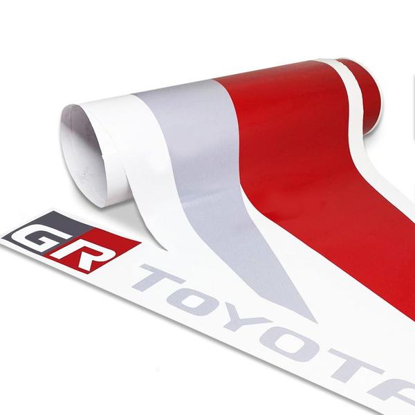 Faixa Hilux Gr Toyota Gazoo Racing 2018 2019 Adesivo Cinza - SPORTINOX Imagem de Faixa Hilux Gr Toyota Gazoo Racing 2018 2019 Adesivo Cinza