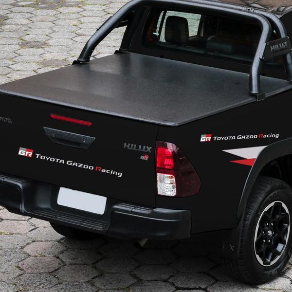 Faixa Hilux Gr Toyota Gazoo Racing 2018 2019 Adesivo Cinza - SPORTINOX Imagem de Faixa Hilux Gr Toyota Gazoo Racing 2018 2019 Adesivo Cinza