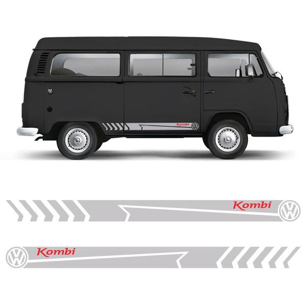 Imagem de Faixa Kombi Sport Standard Adesivo Cinza Lateral Volkswagen