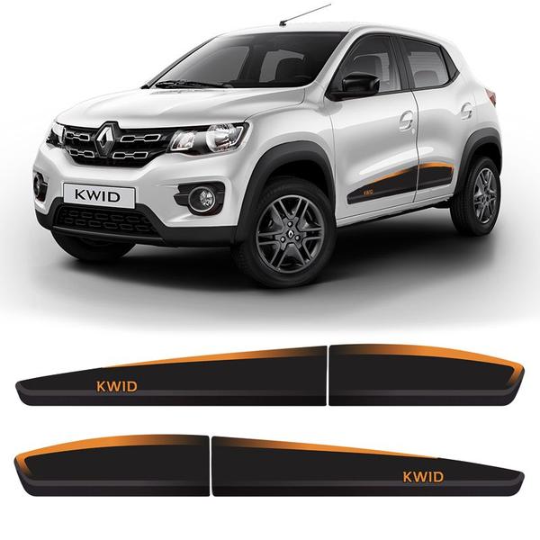 Imagem de Faixa Kwid 2018 2019 2020 2021 2022 Adesivo Lateral Black