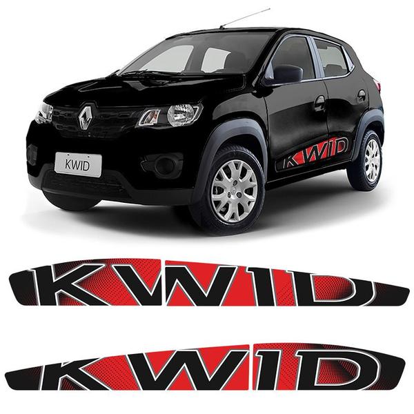 Imagem de Faixa Kwid 2018 2019 2020 2021 2022 Adesivo Lateral Vermelho