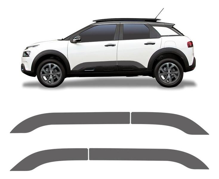 Imagem de Faixa Lateral Citroën C4 Cactus 2019 A 2022 Adesivo Grafite